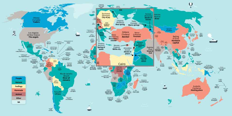 Literal Translations Of Cities Around the World