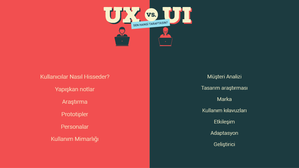 UX ile UI arasındaki farklar nedir?